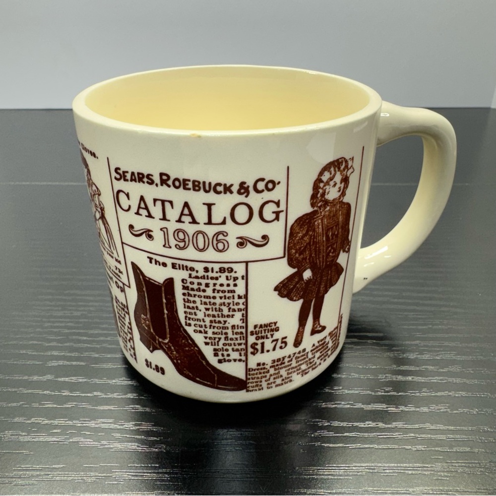Sears Roebuck & Co 1906 Catalog Advertising Ceramic Coffee‎ Mug USA